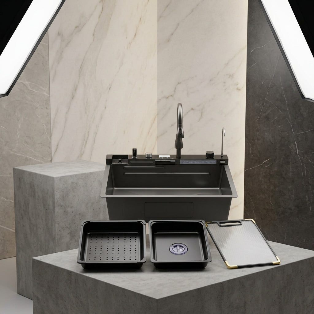 Piano Sink Black