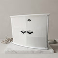 Washroom Cabinet Premium - White Transparent