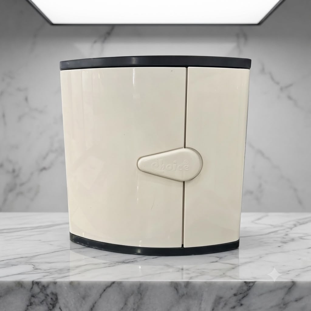 Washroom Corner Cabinet - Ivory