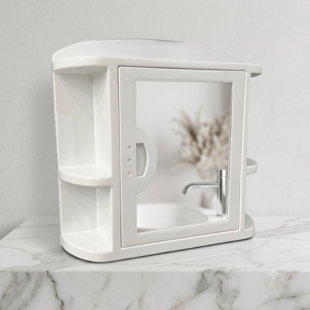Washroom Cabinet - White